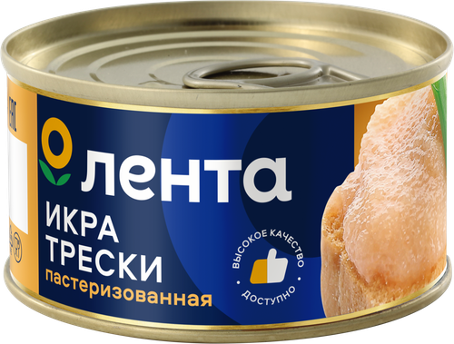 

Икра трески Лента пробойная соленая 120 г