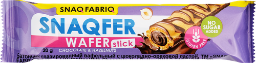 

Батончик вафельный Snaqfabriq Snaqwell с шоколадно-ореховой пастой 20 г