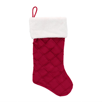 

Носок новогодний Timstor с узором цвет красный 50см, Бельгия