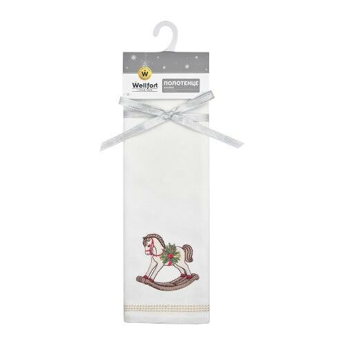 Полотенце кухонное Wellfort Символ года гладкотканое 45x70 см