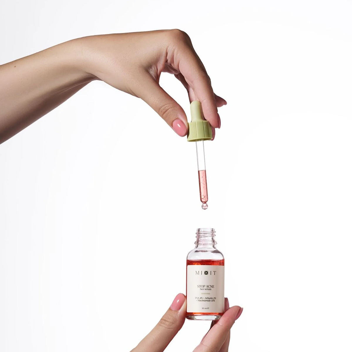 

Сыворотка для лица Mixit Skin Chemistry Stop Acne TXA 4% + Arbutin 2% + Niacinamide 10% 30 мл