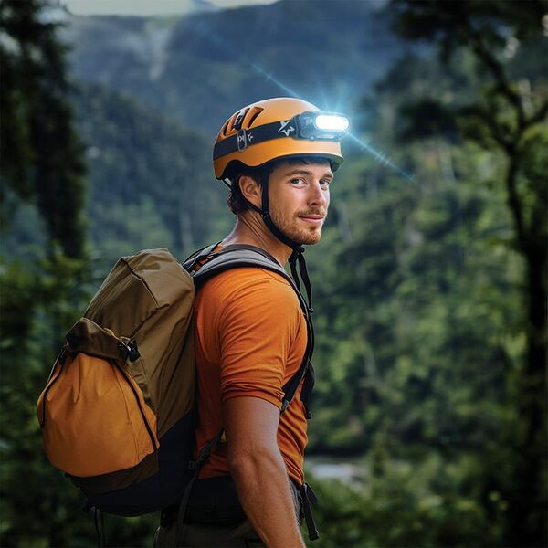 Налобный аккумуляторный фонарь с кабелем USB, FLARX