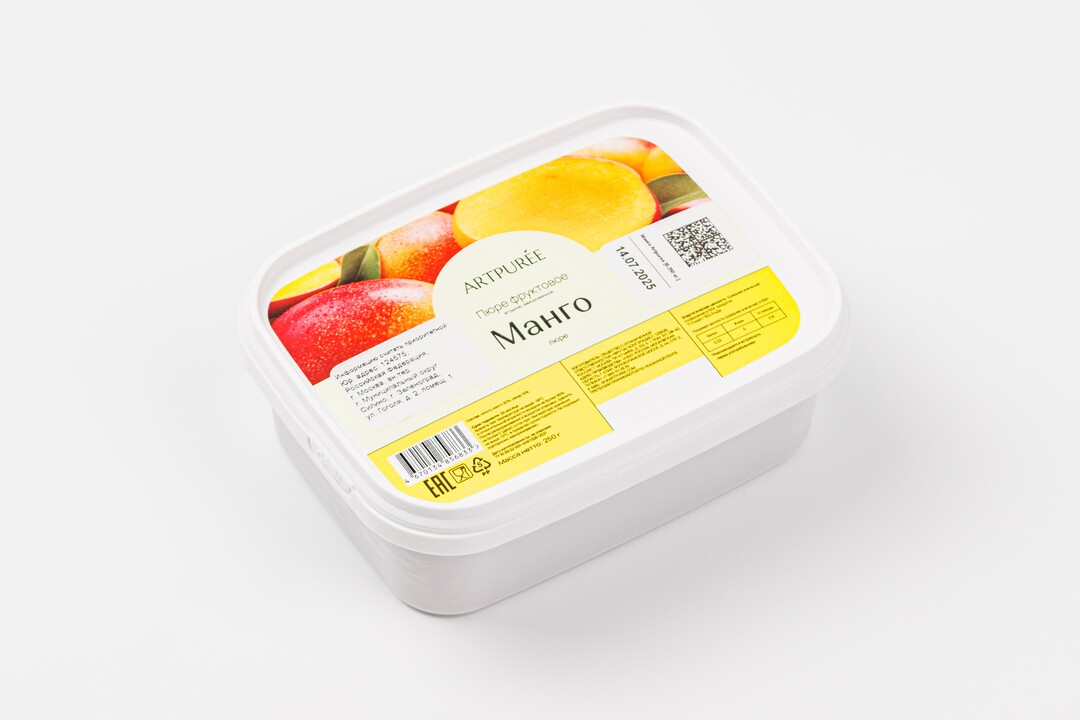 

Пюре из манго, заморозка Продукт замороженный
