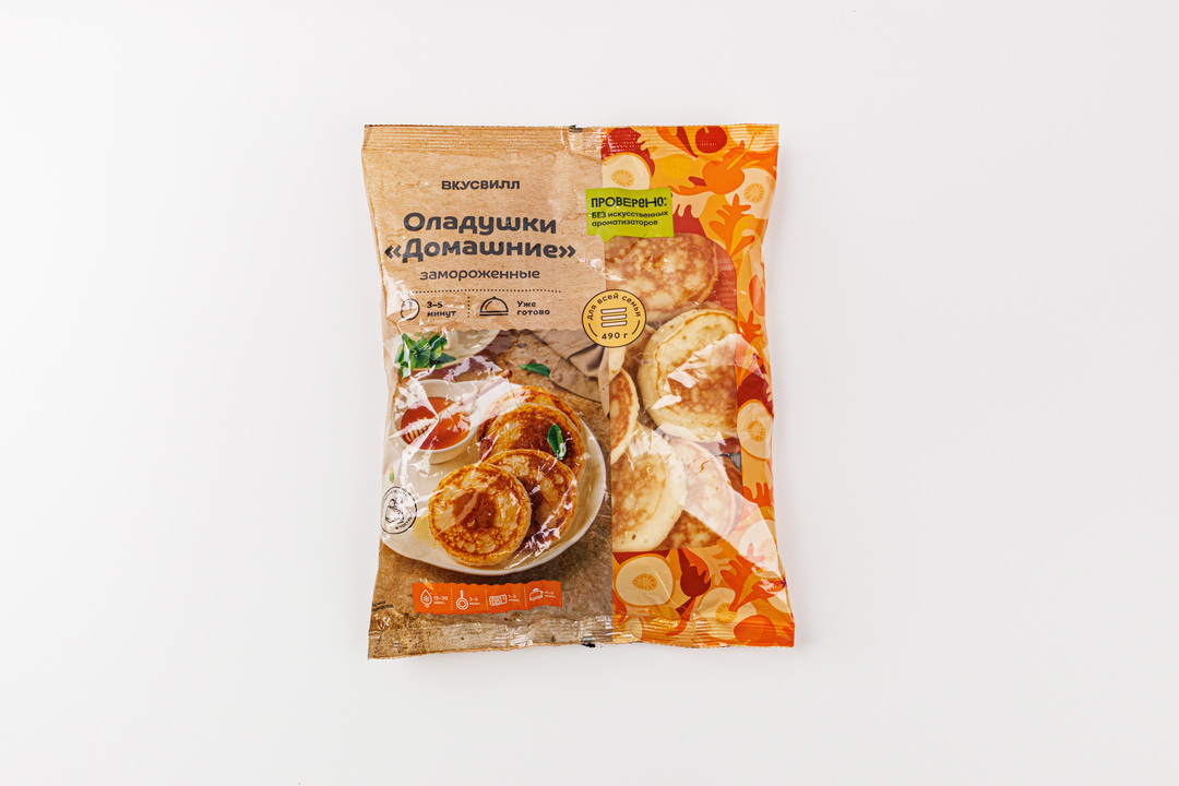 

Оладушки ВкусВилл Домашние замороженные 490 г