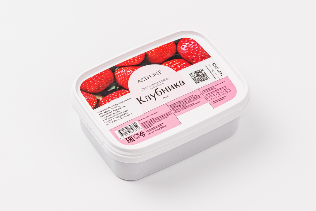 

Пюре из клубники, зам.(Продукт замороженный) 250 г