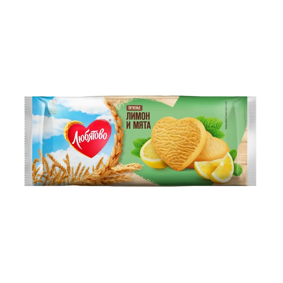 

Печенье Любятово Лимон и мята 200 г