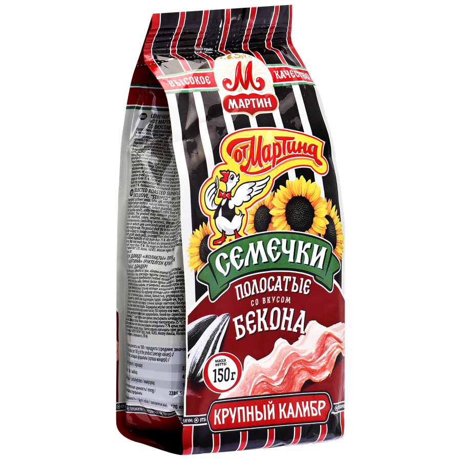 

Семечки От Мартина полосатые со вкусом бекона 150 г