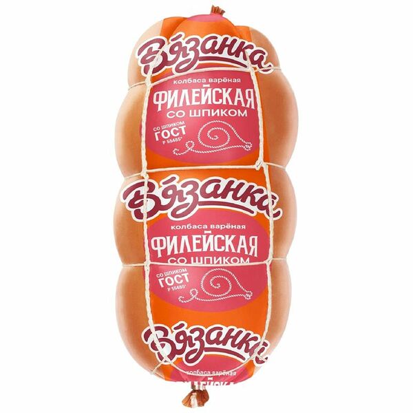 Колбаса Вязанка Филейская со шпиком вареная 350 г