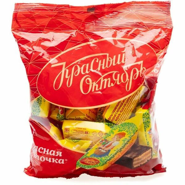 Конфеты вафельные Красная шапочка Красный Октябрь 250 г