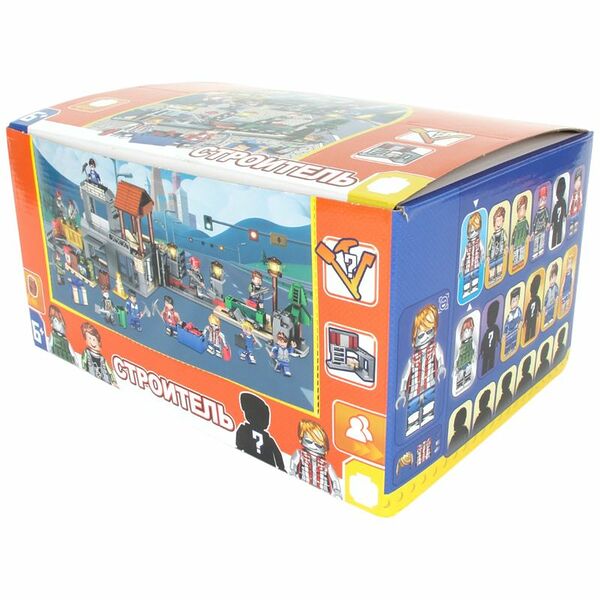 Игрушка для конструирования Yiwu Unionline Строитель 1 шт., в ассортименте