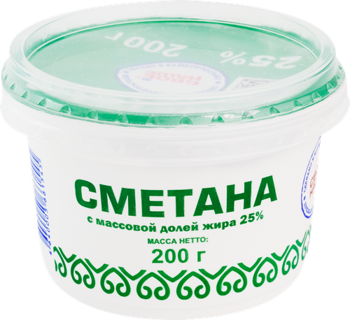

Сметана Свое-наше 25% 200 г