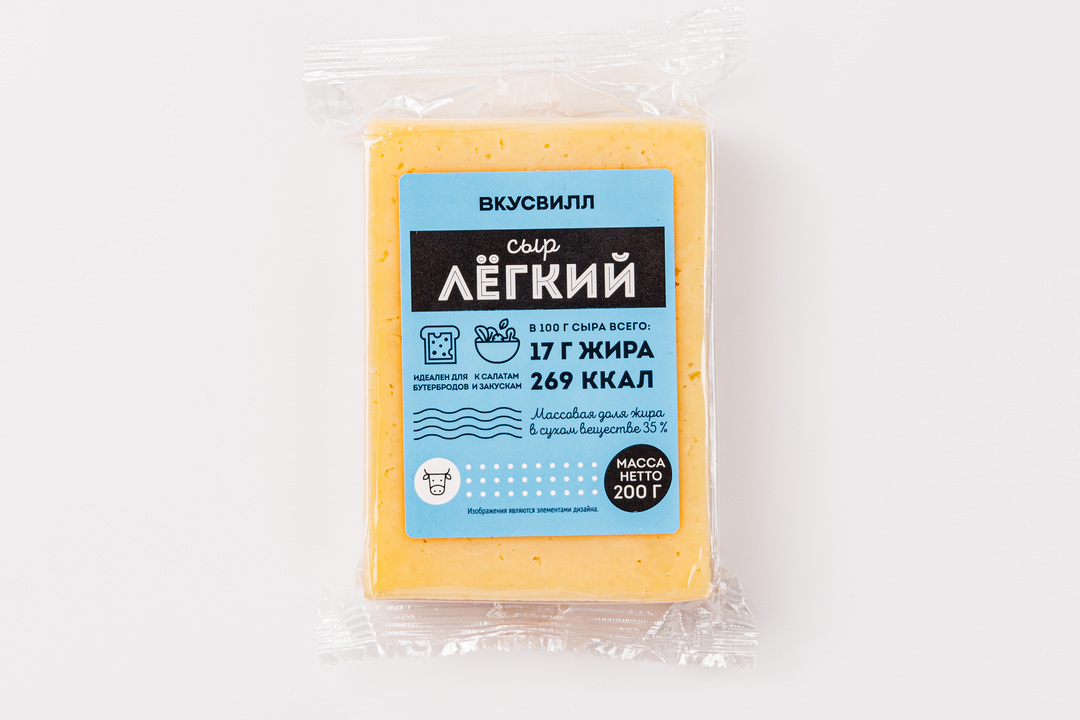 

Сыр ВкусВилл Легкий 200 г