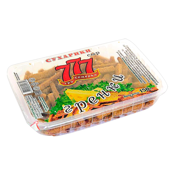 

Гренки Три Семёрки со вкусом сыра 150 г