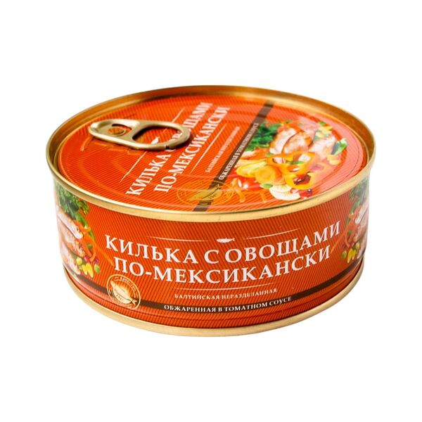 Консервы Килька балт.н/р обж.с овощами т/с По-мексикански 240г За Родину ключ