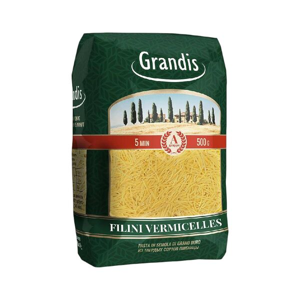 Макаронные изделия Grandis Вермишель гр А в/с 500г