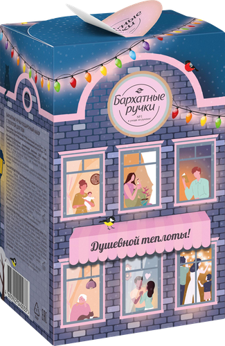 

Набор подарочный Бархатные ручки С теплотой для тебя Крем для рук Питательный: дневной 80 мл, ночной 80 мл дизайн в ассортименте