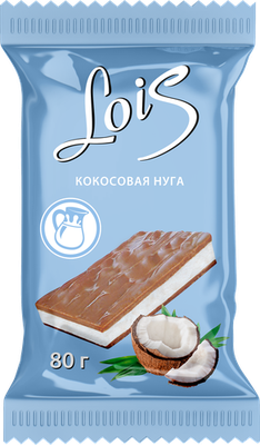 Плитка кондитерская Lois Невский кондитер с кокосовой нугой 80 г