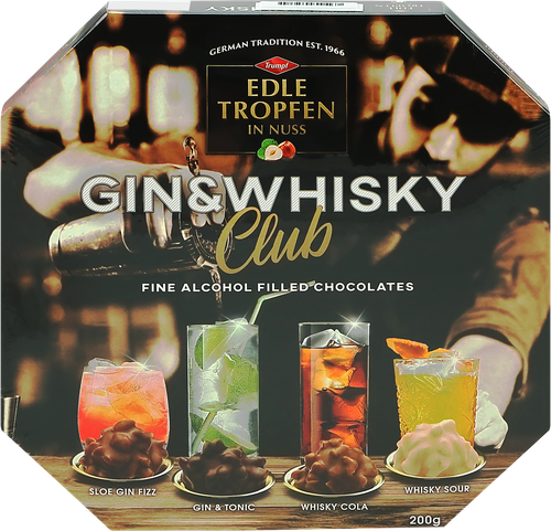 

Конфеты шоколадные Пралине Edle Trofen Gin & Whisky Club 200 г