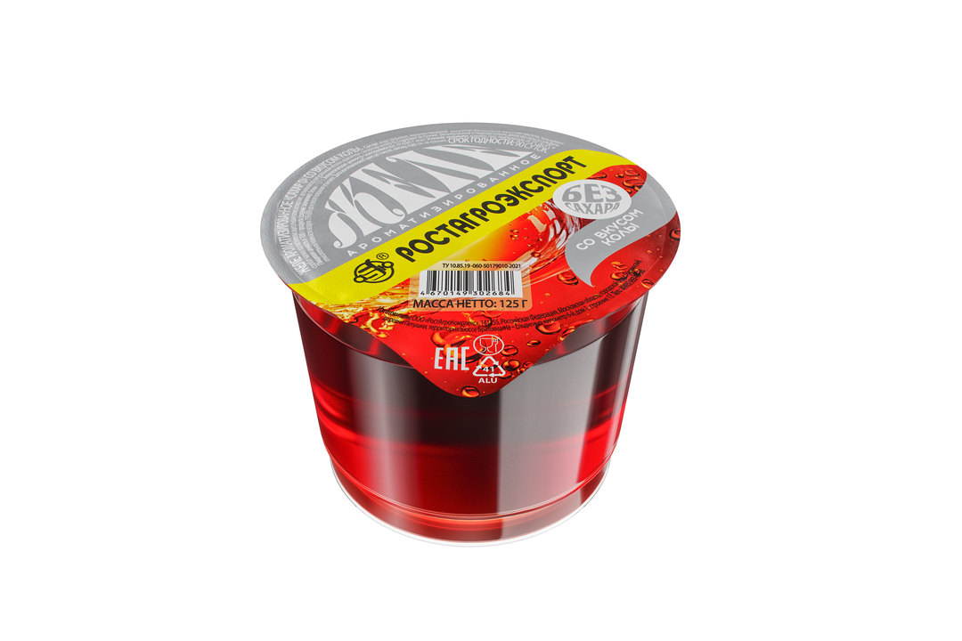 

Желе Ростагроэкспорт со вкусом колы без сахара 125 г