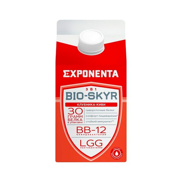 Напиток кисломолочный EXPONENTA BIO-SKYR клубника-киви