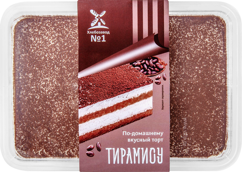 

Торт Хлебозавод №1 По-домашнему вкусный Тирамису 400 г