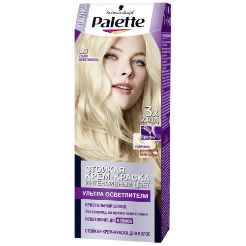 

Крем-краска для волос Palette Интенсивный Цвет, L0 Ультра Осветлитель 110 мл