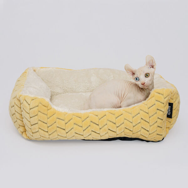 Лежак Rurri для кошек и собак 50х40x18 см бежевый