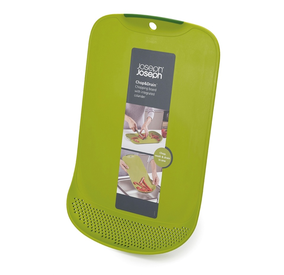 

Доска разделочная Joseph Joseph Chop & Drain зеленая