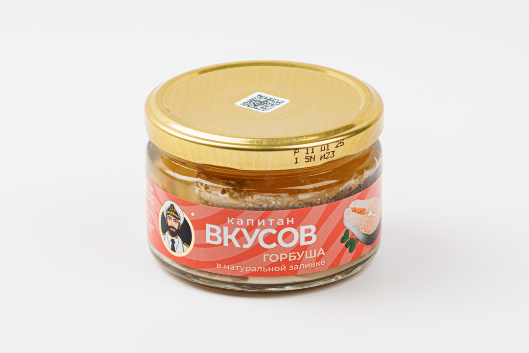 

Горбуша Капитан Вкусов тихоокеанская в натуральной заливке 200 г