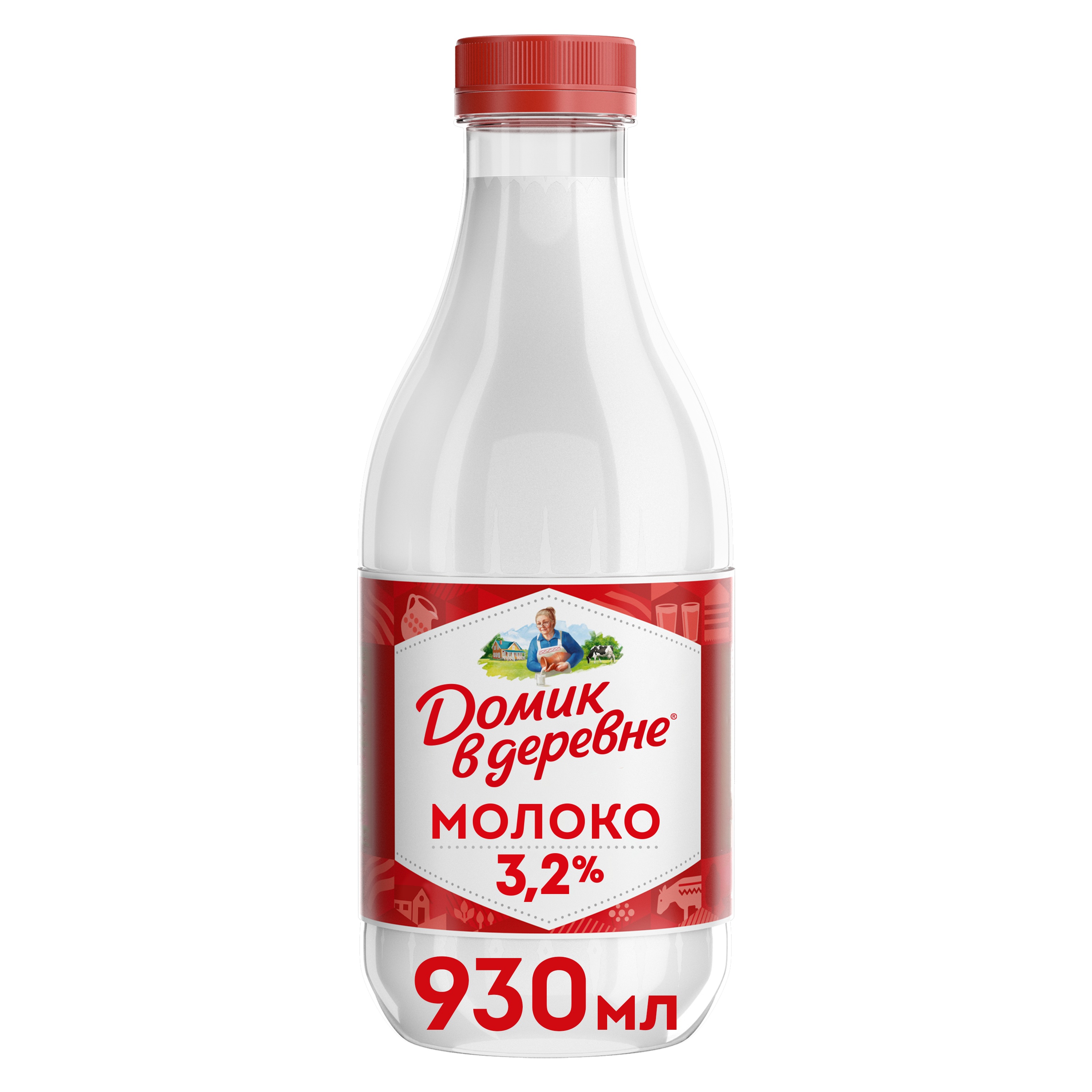 

Молоко пастеризованное Домик в деревне 3.2% 930 мл