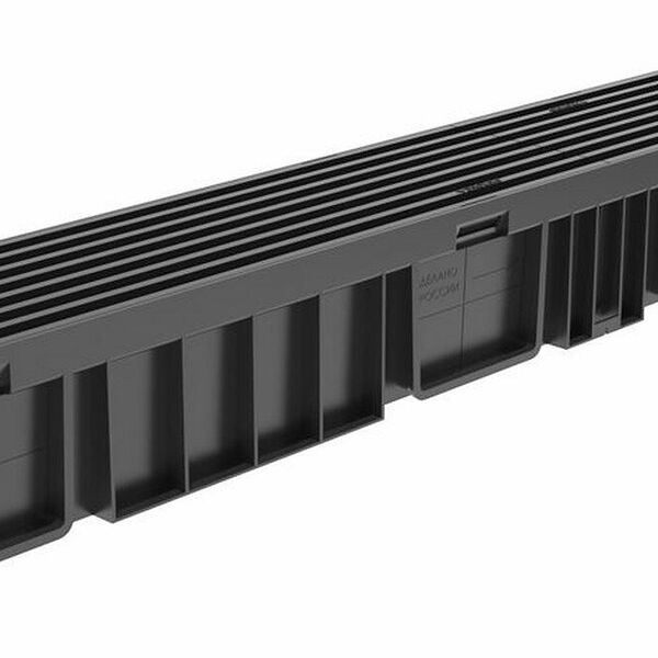 Лоток Gidrolica Light, для дождеприемника, пластик, черный, 100х116 см