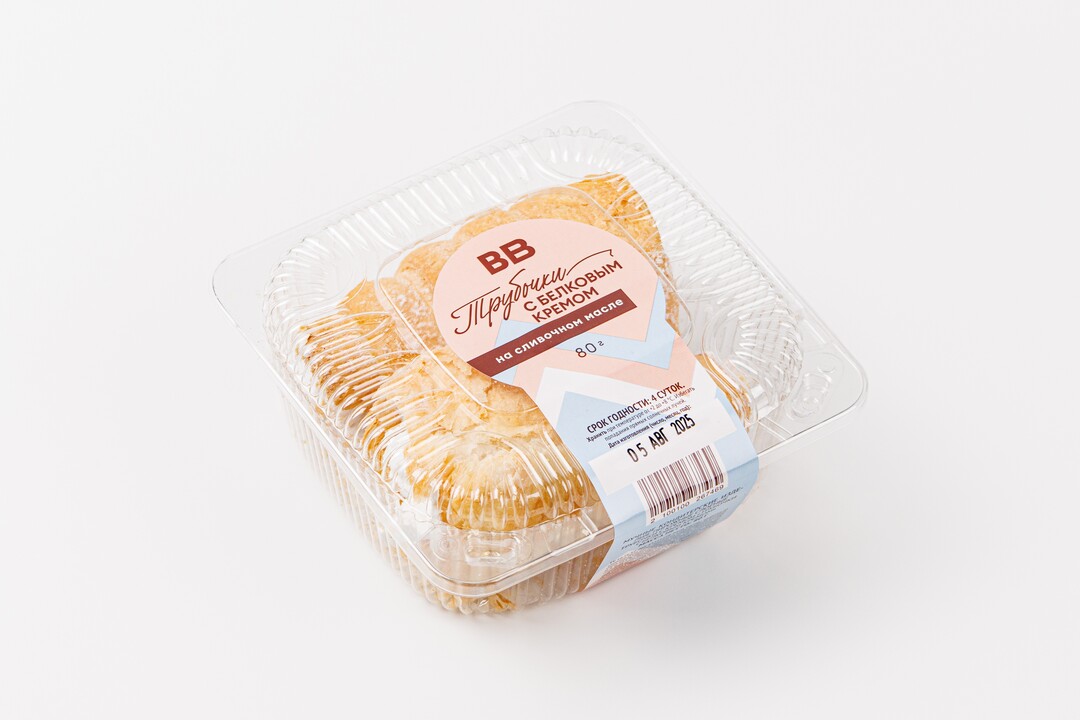 

Трубочки с белковым кремом 80 г