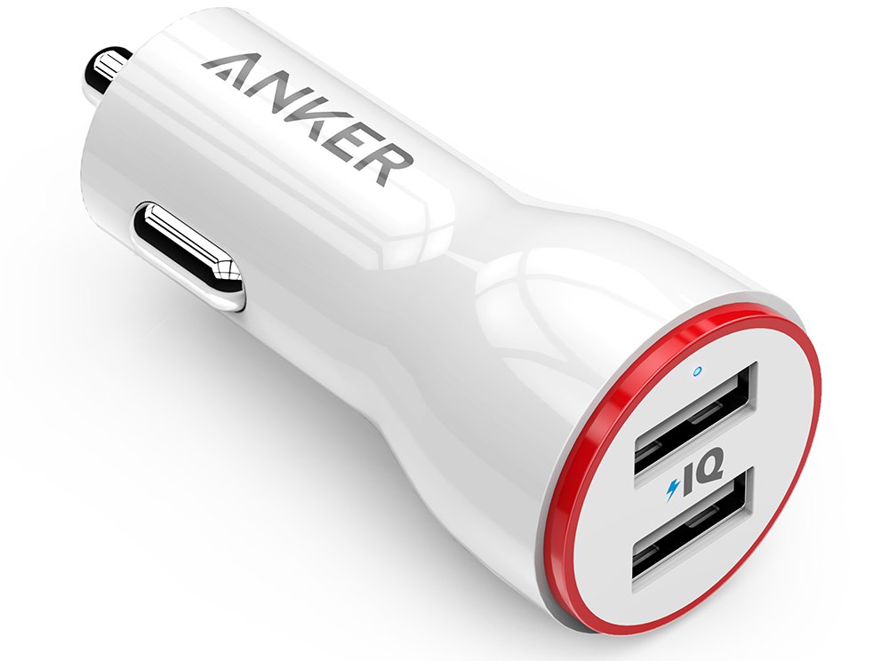 

Автомобильное зарядное устройство Anker 4.8 A, USB, Белое