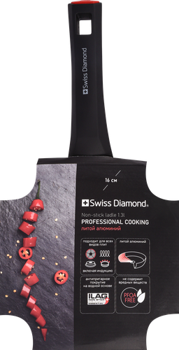 

Ковш Swiss Diamond Pepper 16 см с крышкой литой алюминий индукция 1.3 л