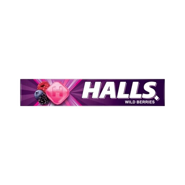 Карамель леденцовая HALLS вкус клубники малины и черники 25,2г