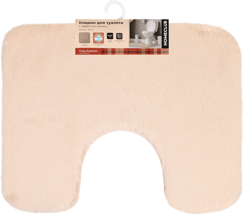 

Коврик для ванной Homeclub Soft мемори форм бежевый 40x50 см, Арт. JW-6.1