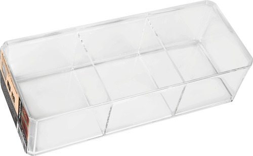 

Контейнер для хранения Homeclub с крышкой 3 секции 23.5х9.5х6.5 см, арт. RHT102809