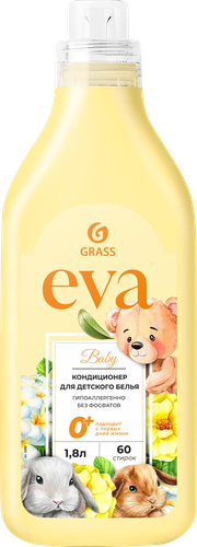

Кондиционер для белья Grass Eva Baby концентрированный детский 1.8 л