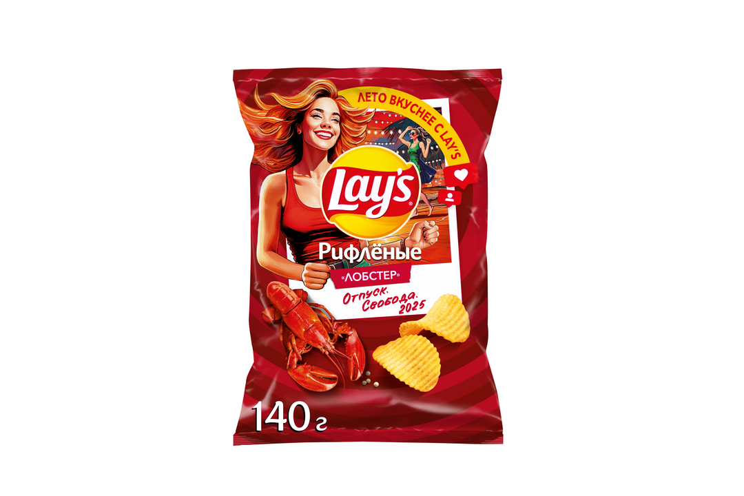 

Картофельные чипсы Lay's Рифленые Лобстер 140 г