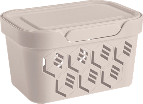 

Ящик Econova Deluxe универсальный с крышкой светло-бежевый 189 x 132 x 110 мм