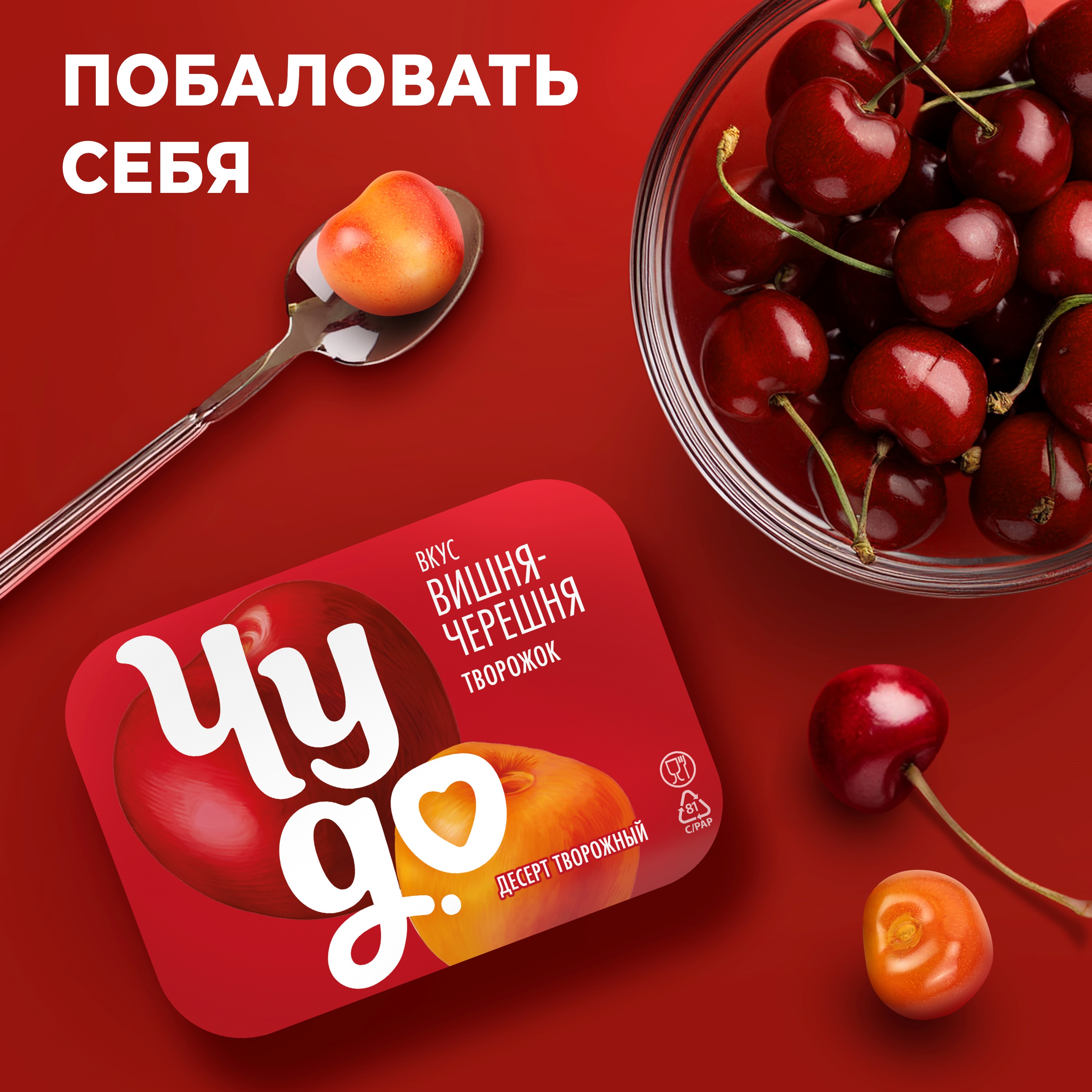 

Десерт творожный Чудо вишня черешня 4% 100 г