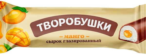 Сырок Творобушки манго творожный глазированный 20% 40 г