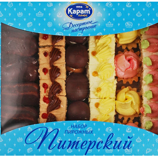 Пирожное Карат Плюс Набор Питерский 400 г