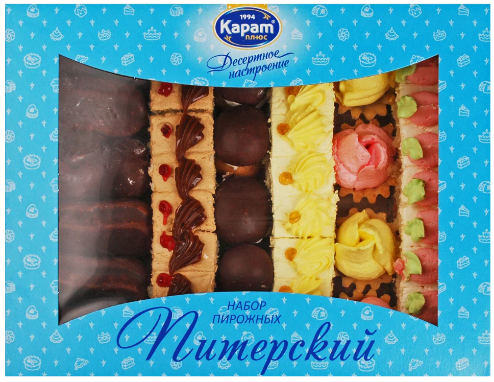 

Пирожное Карат Плюс Набор Питерский 400 г