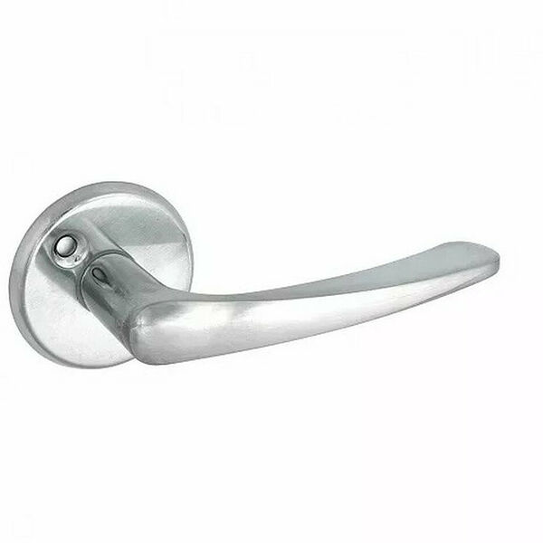 Дверная ручка Фабрика Замков 019 SC, алюминий, матовая, серебристая, 2 шт