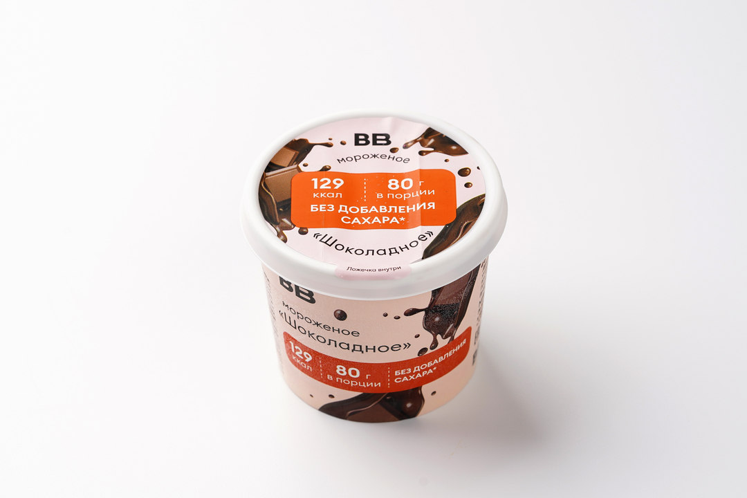 

Мороженое ВкусВилл Шоколадное без сахара 80 г