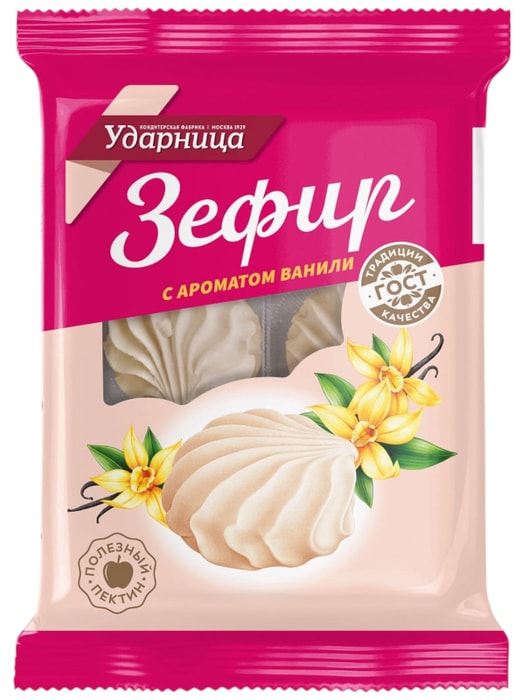 

Зефир Ударница Новый Ваниль 160 г