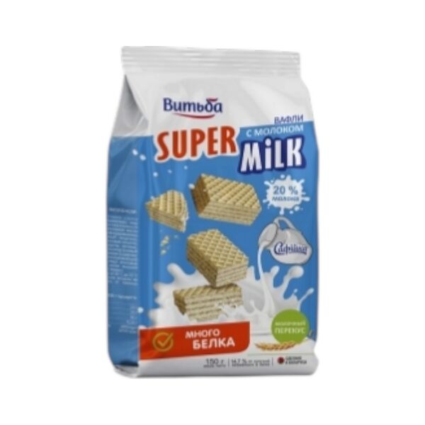 Вафли Витьба с молоком 150г пак ц/п Витьба