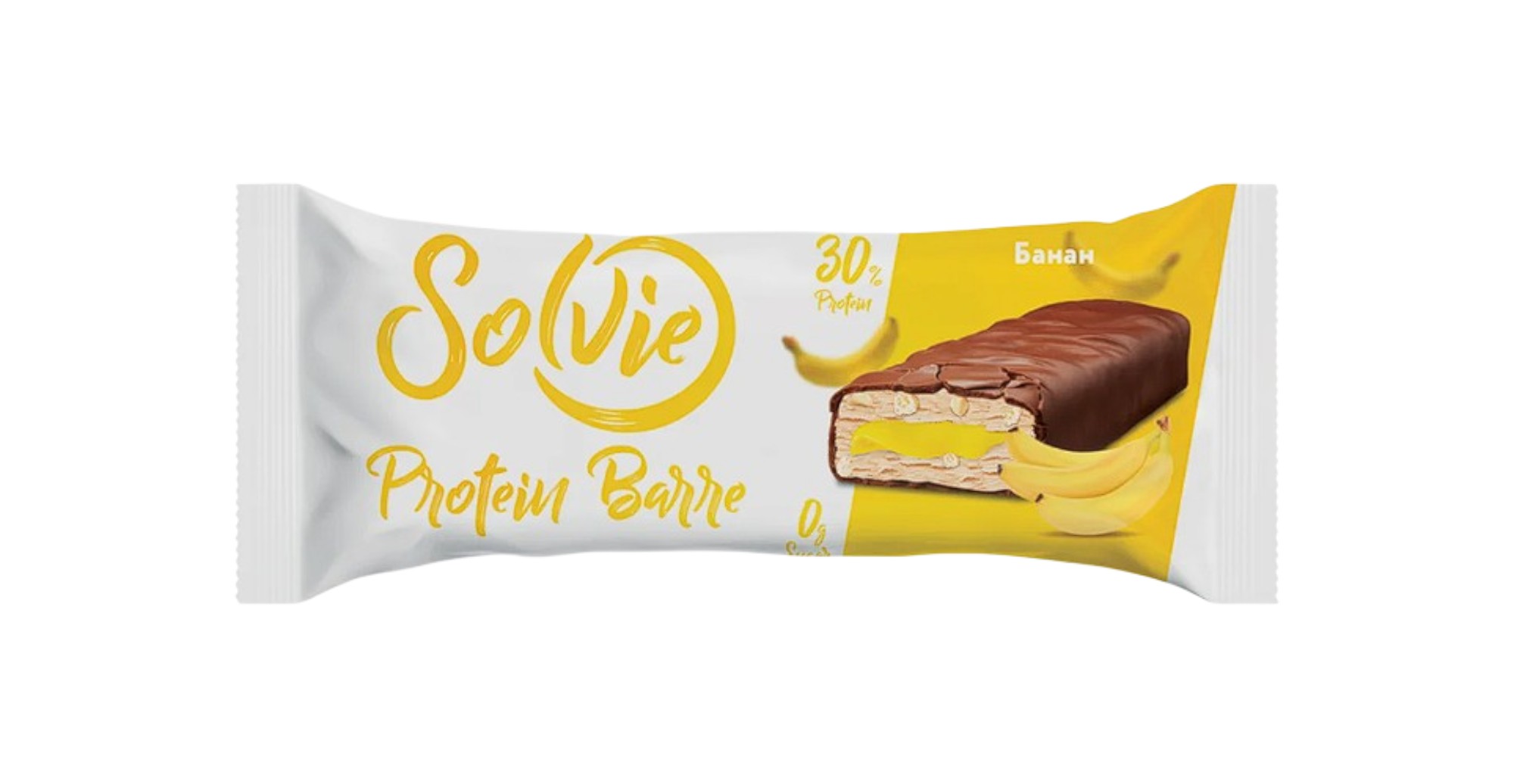 

Батончик протеиновый Solvie Protein Barre глазированный Банан 50 г