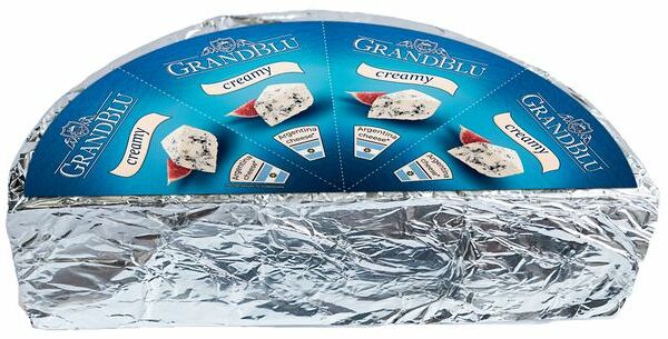 Сыр мягкий GrandBlu Milkana Creamy с голубой плесенью, вес 